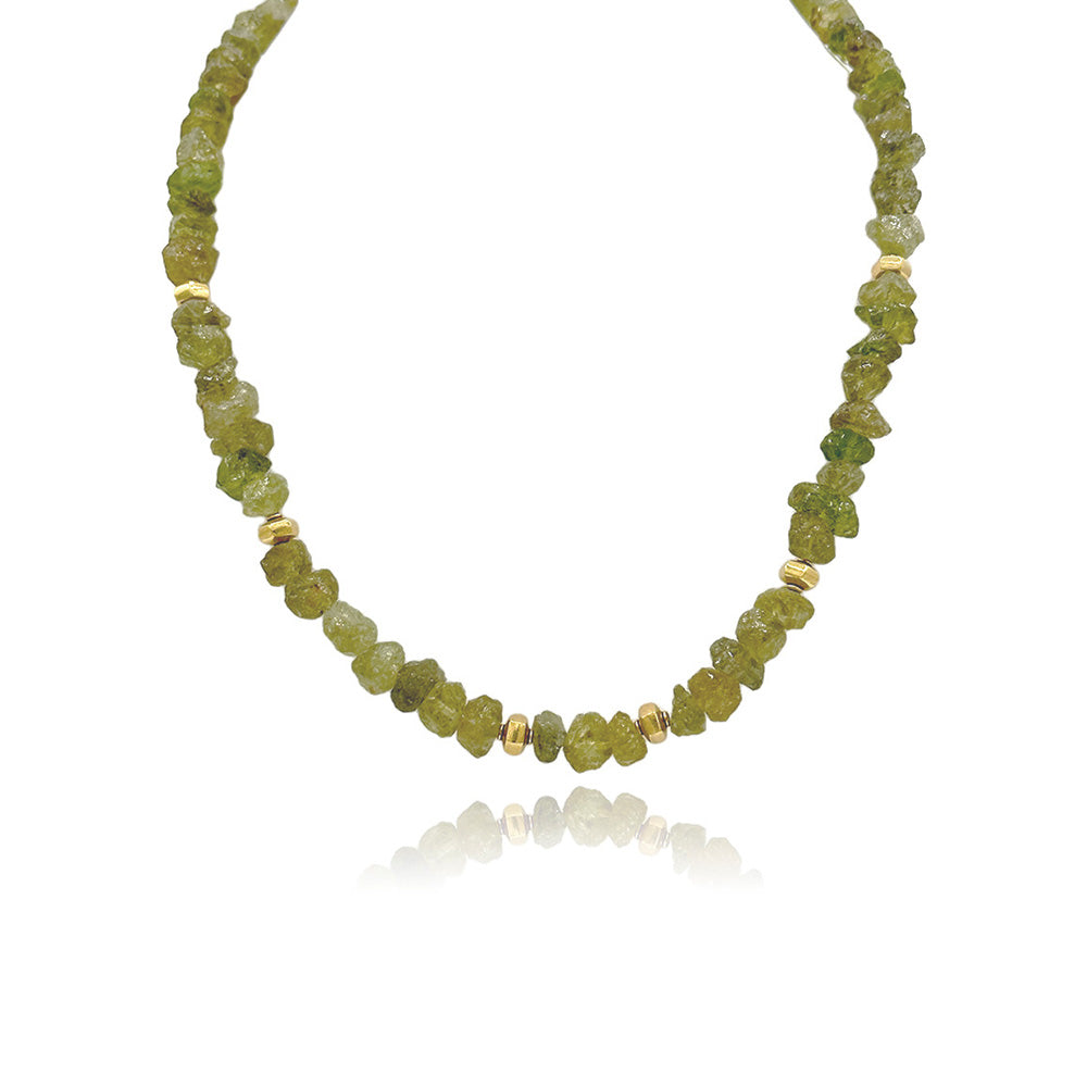 Grossular garnet necklace