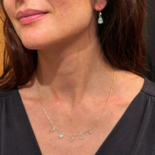 5 stationary polki diamond necklace