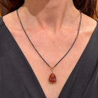 copper rutile pendant