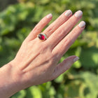 Aurora Ring with Rubellite and Diamonds