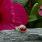 Aurora Ring with Rubellite and Diamonds