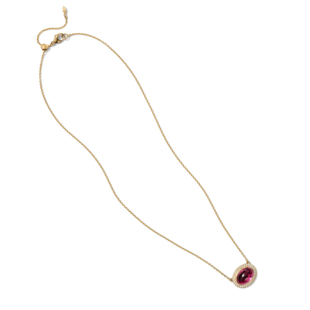 Aurora Pendant with Rubellite and Diamonds