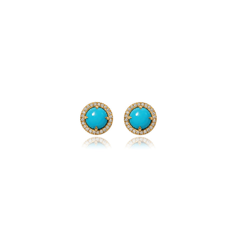 Aurora Studs with Turquoise
