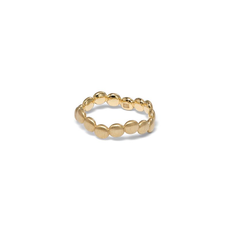Beaded Curved Stacking Ring