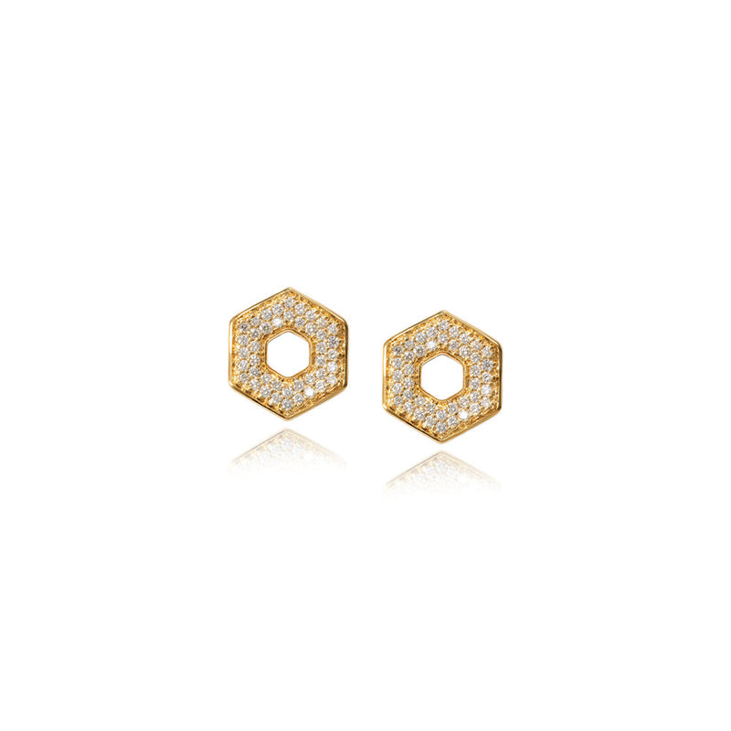 Eclipse Studs with Diamonds