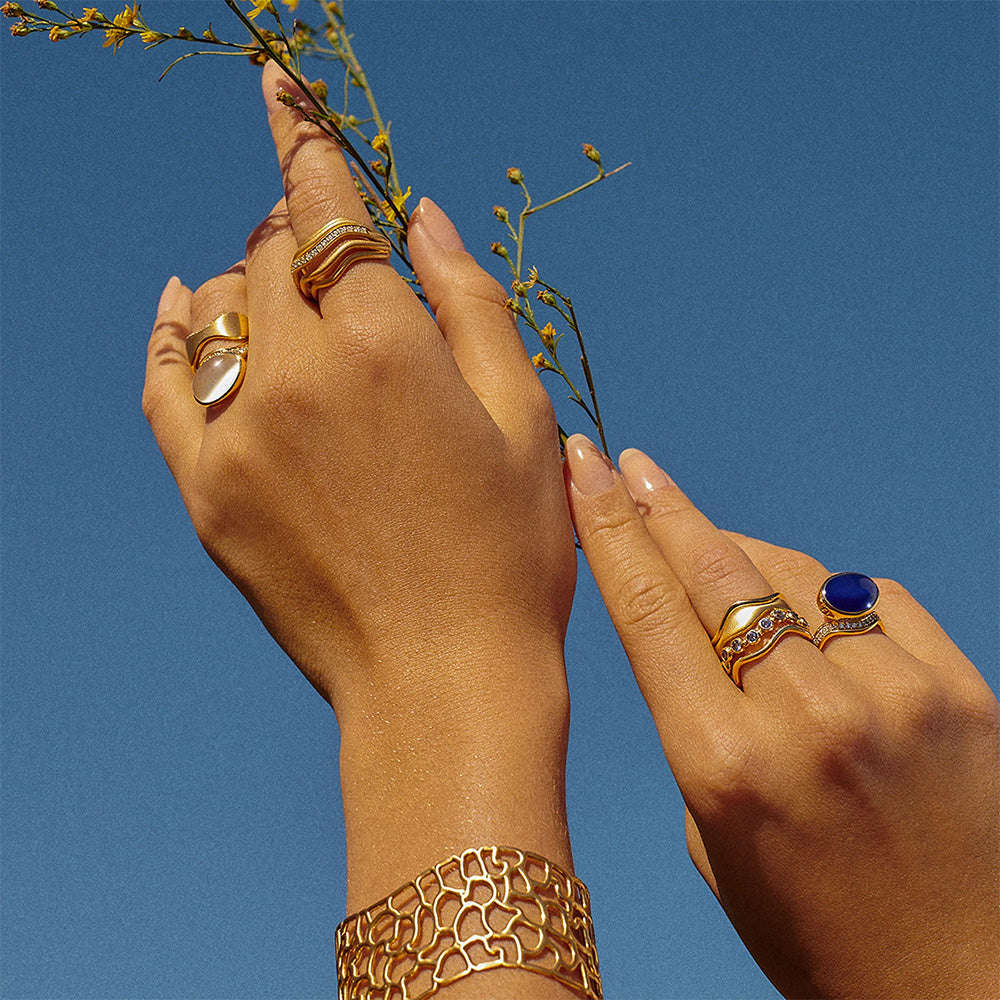 Sierra Cocktail Ring with Diamonds