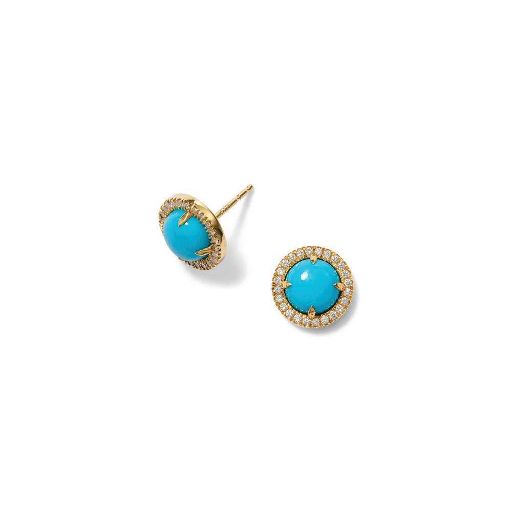 Aurora Studs with Turquoise