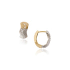 Spur Huggie Earrings with Diamonds
