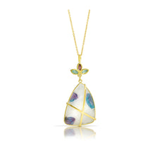 Paraiba Quartz Flower Necklace
