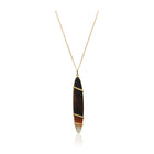 Montana Agate oval pendant (back)