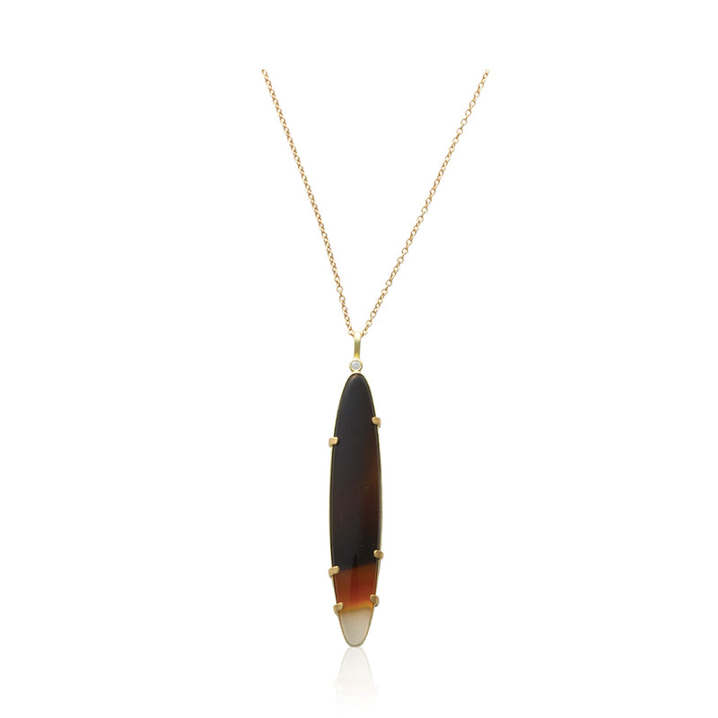 Montana Agate Oval Pendant