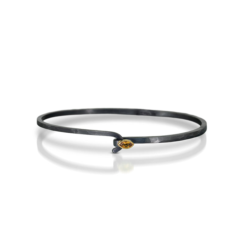 Hook Bracelet with Navette Citrine