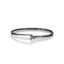 hook bracelet with rhodolite garnet