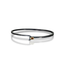 hook bracelet with Mozambique garnet