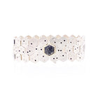 Articulate Facets bracelet with tourmalinated quartz