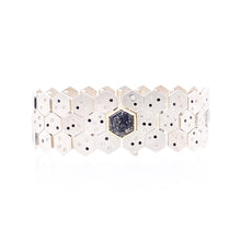 Articulate Facets bracelet with tourmalinated quartz