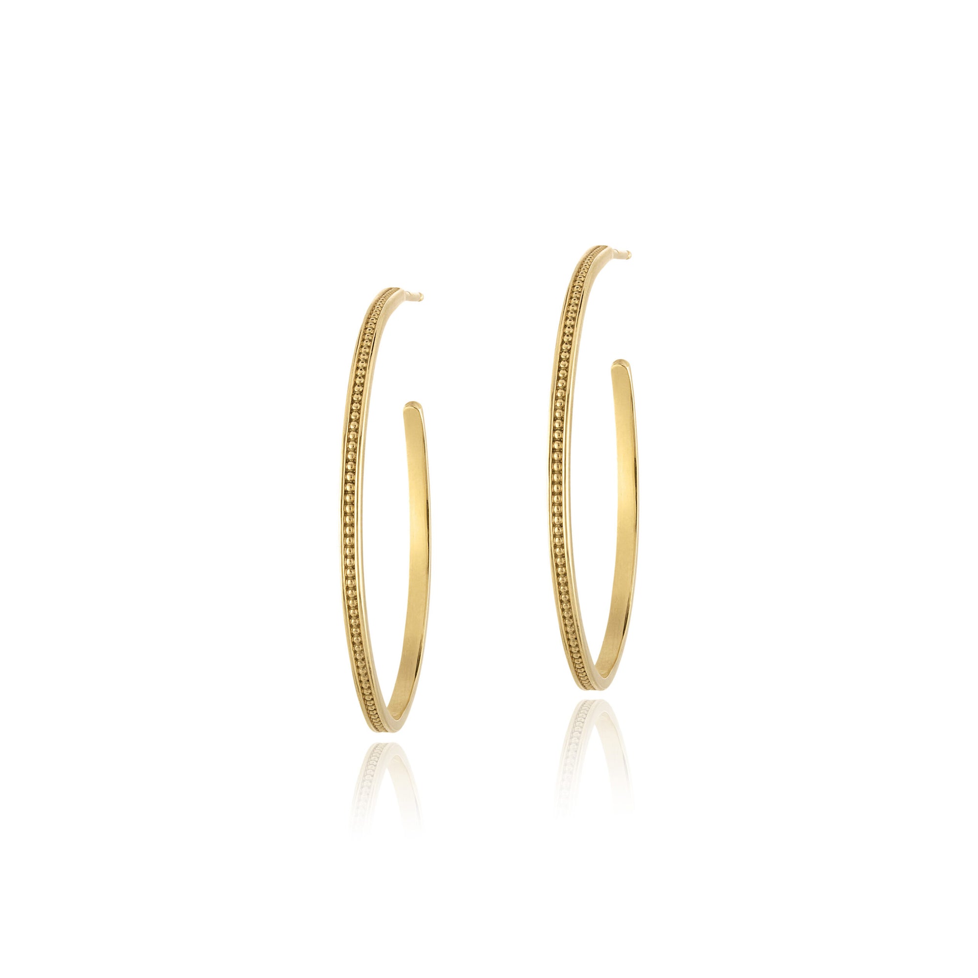 Laplage Large Beaded Hoops