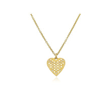 prelude heart pendant with diamonds