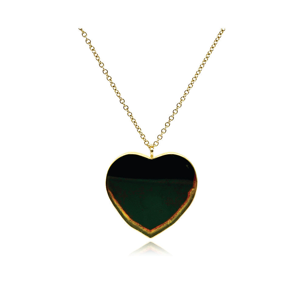 Tourmaline heart pendant
