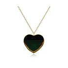 Tourmaline heart pendant