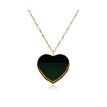 Tourmaline heart pendant