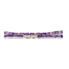 Hexagonal Amethyst Beaded Necklace