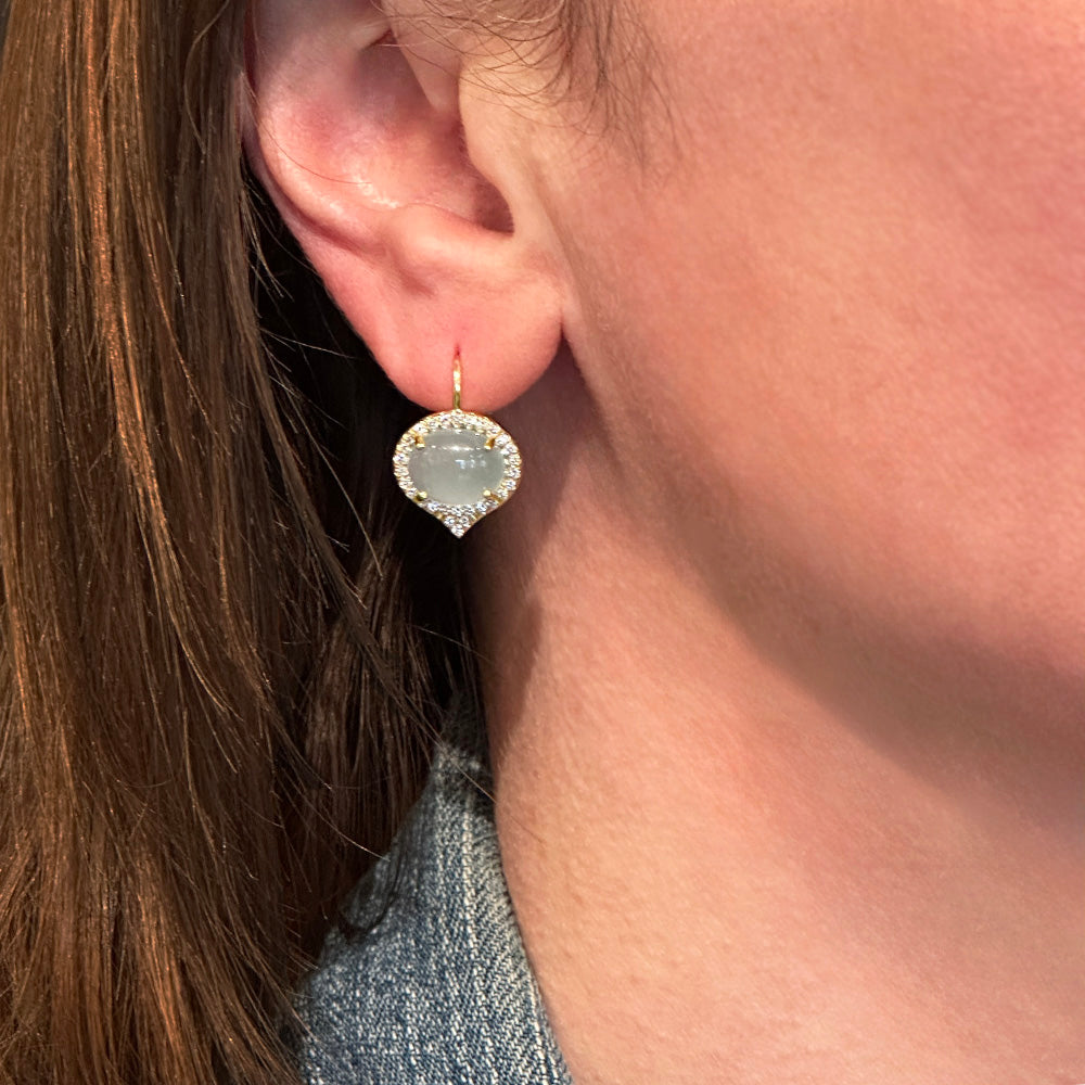 Aquamarine "Jordan" Earrings