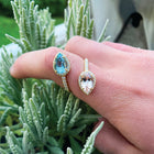Morganite and Aquamarine "Diya" Ring