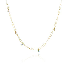 popsicle stick necklace with Akoya pearls