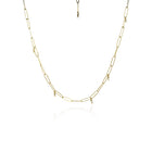 Popsicle Stick Necklace with Diamond Beads