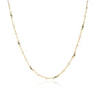 twist necklace with green diamonds
