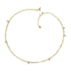 Popsicle Stick Necklace with Diamond Beads