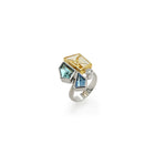mixed beryl ring with diamond