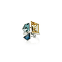 "Vibrant" Ring with Mixed Beryls