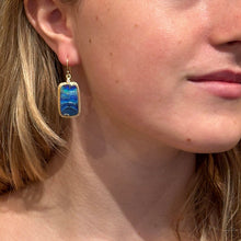 Elongate Australian Boulder Opal Earrings