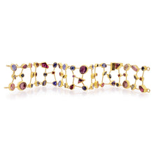 Purple and Blue Multi-Stone Bracelet