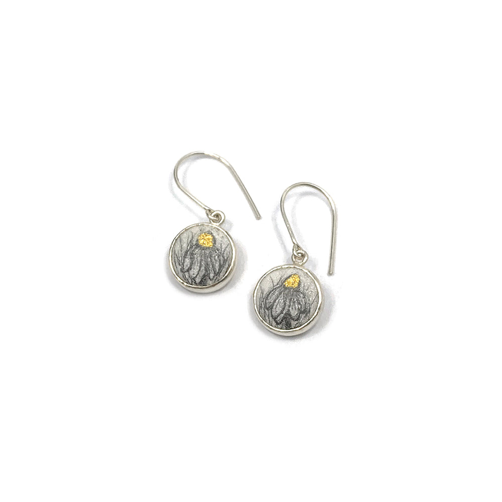 Button Dangles, cone flowers