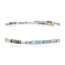 mixed aquamarine necklace