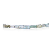 Mixed Aquamarine Necklace with 18K Yellow Gold