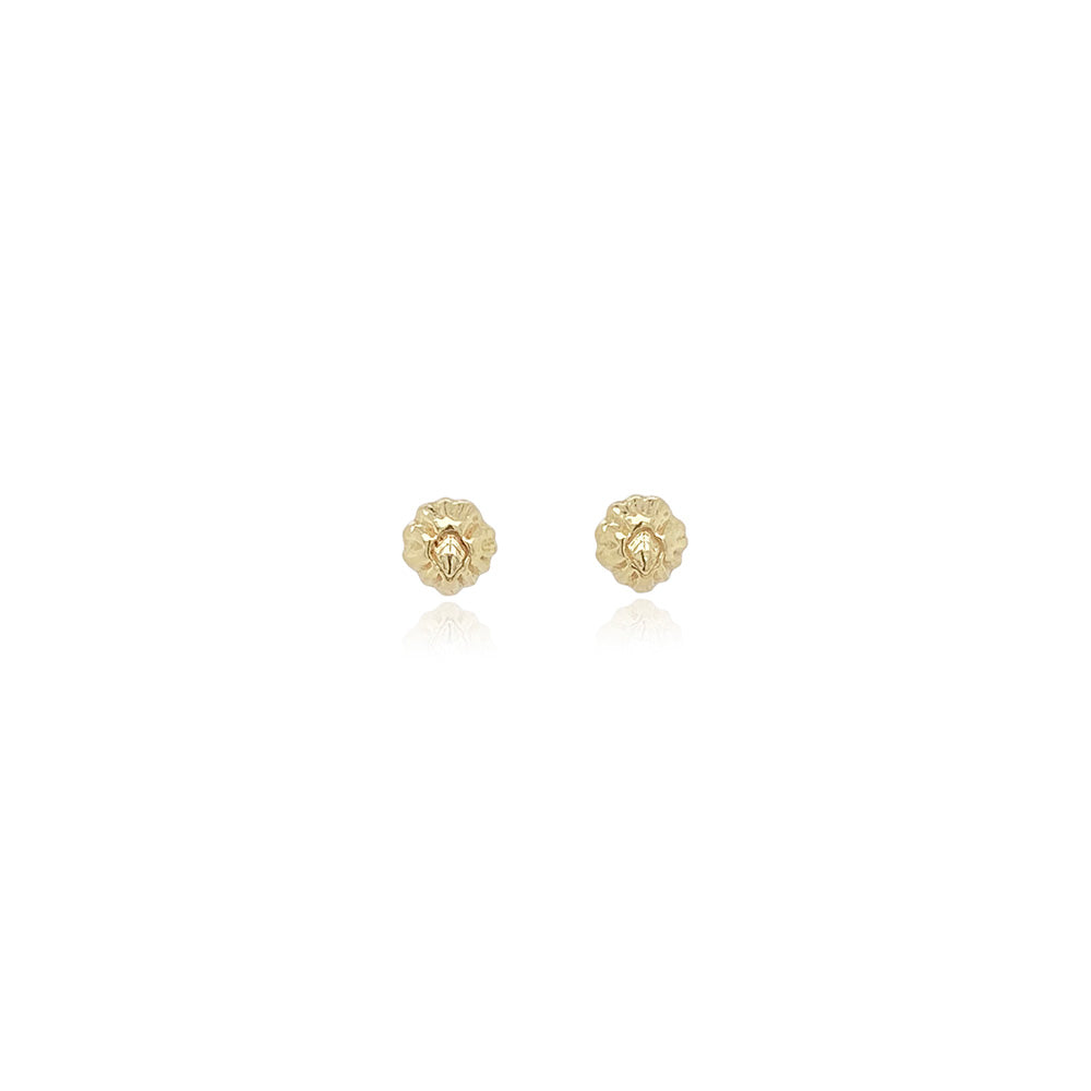 barnacle earrings in 18k