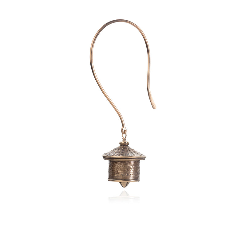 Bronze Urchin Bell Ornament