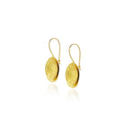 Double Gold Disc Reflector Earrings