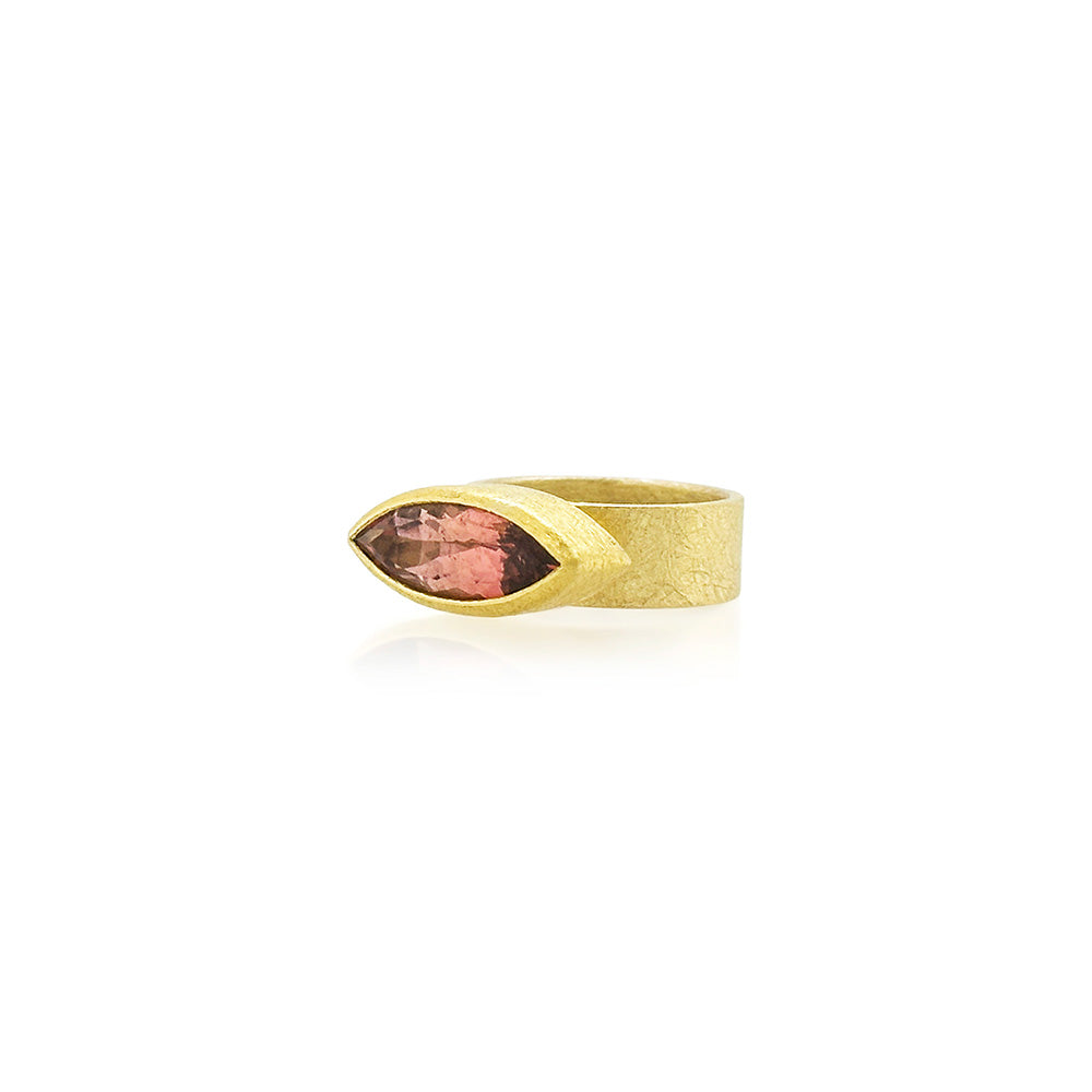 Marquis-Shaped Tourmaline Ring