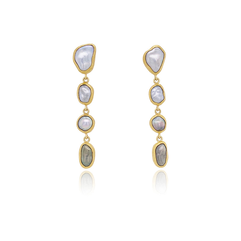 4-Keshi Pearl Drop Earrings