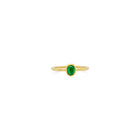 Oval Emerald Cabochon Ring