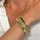 Multi-Green Tourmaline Bracelet