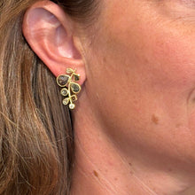 Grape Cluster Earrings in Various Colored/Cut Diamonds