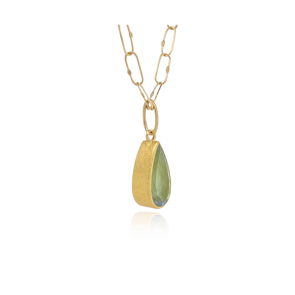 Aquamarine Pear Shaped Pendant