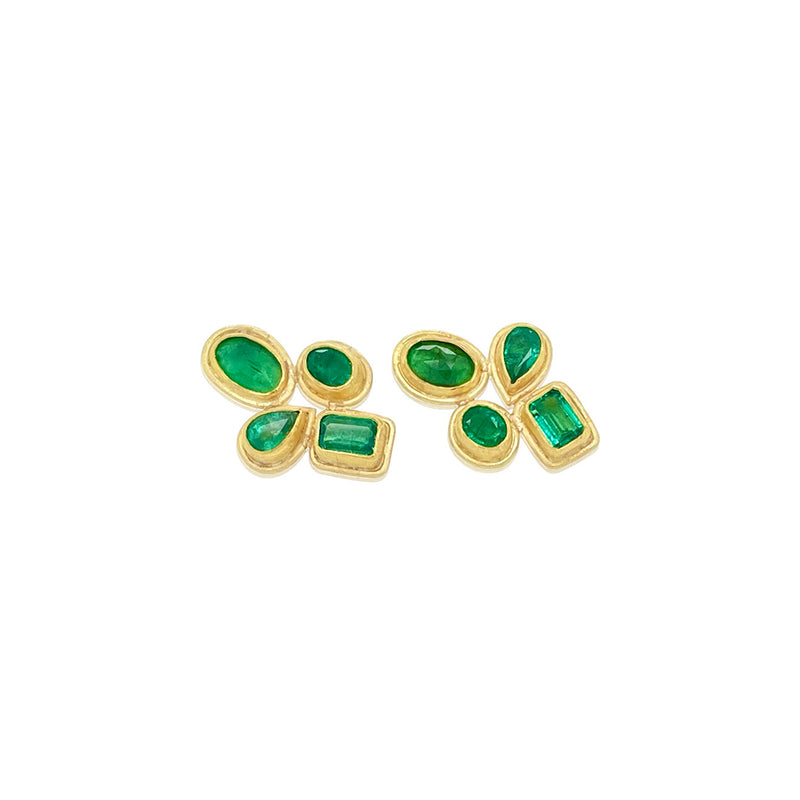 4 Emerald Earrings
