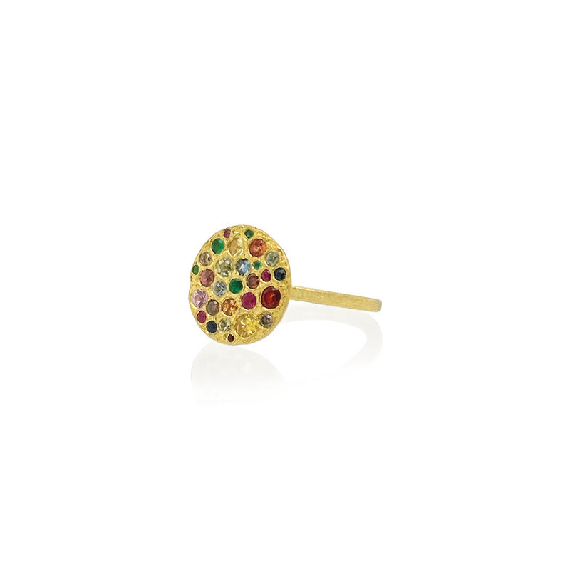 Rainbow Disc Ring